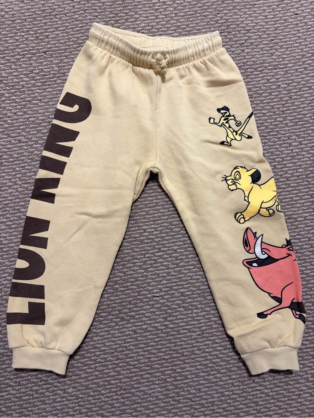Zara size 5 disney the Lion King Joggers with Character Prints